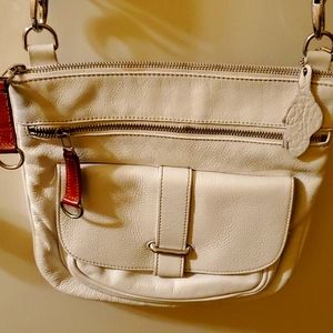 Roots leather crossbody